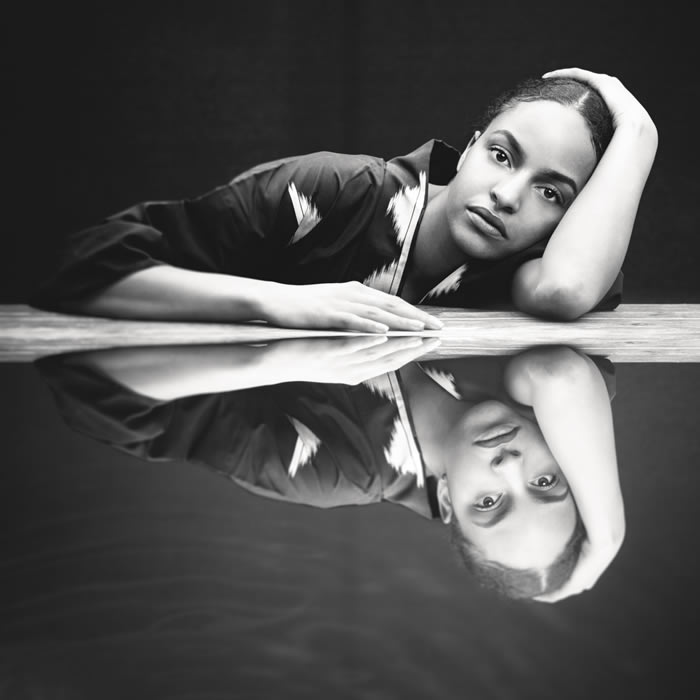 2024 Portrait Photography Winner with a poetic water reflection